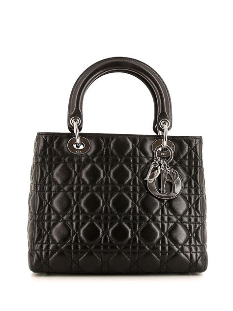 dior monogram bag black|christian dior pre owned.